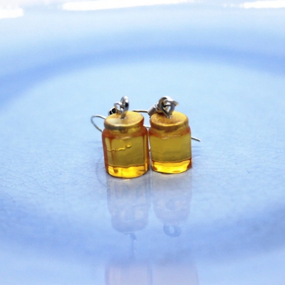 Honey jar earrings